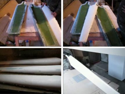 Fabricación de cuchillas de fibra de vidrio