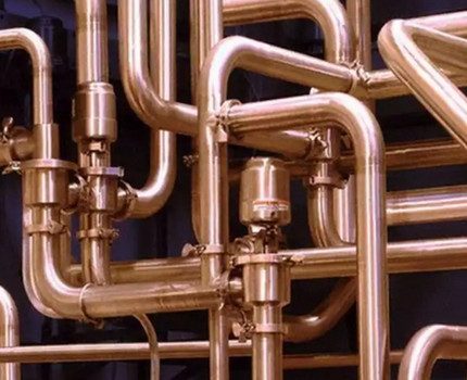 Copper pipe heating system