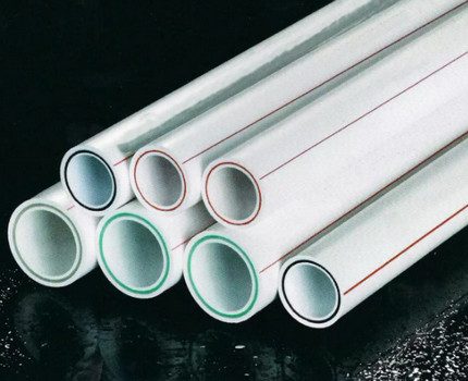 Glass fiber reinforced polypropylene pipes