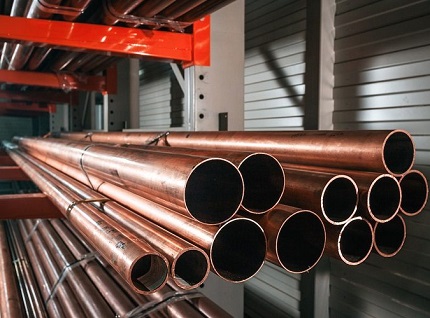 Solid copper pipes