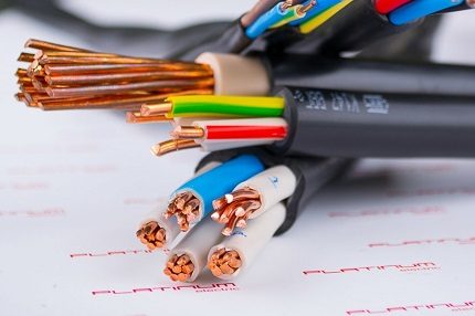 Varieties of VVGng cable