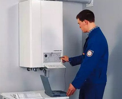 Maintenance of gas boiler automation