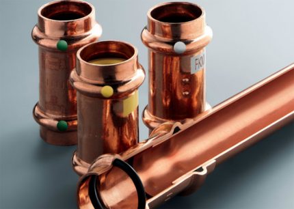 Marking of copper fittings