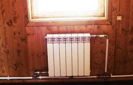 Single pipe heating system example