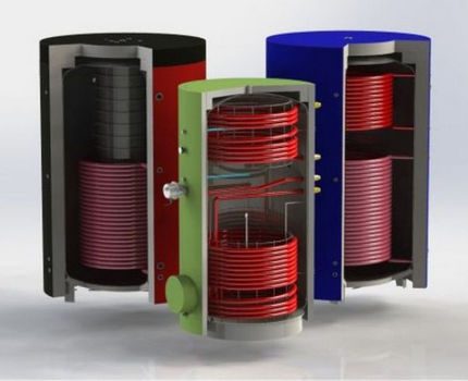 Různé typy tepelných akumulátorů