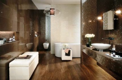 Art Deco vonios kambario apšvietimas