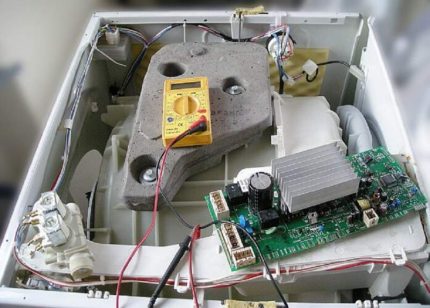 The control unit in the washing machine