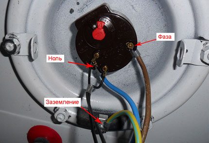 Electric boiler connection