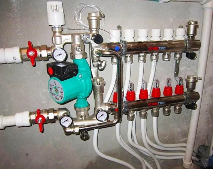 Manifold for water floor