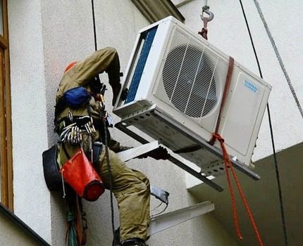 Pag-install ng air conditioner