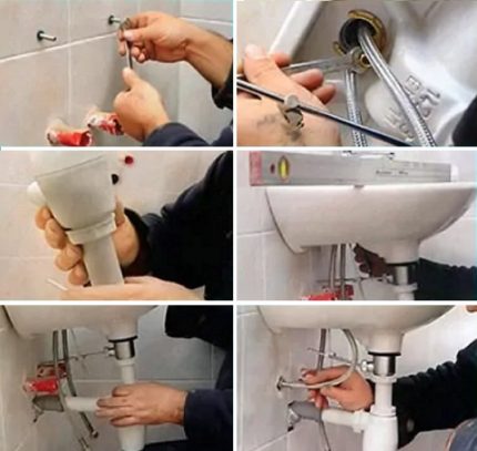 Стъпки за монтиране на мивка
