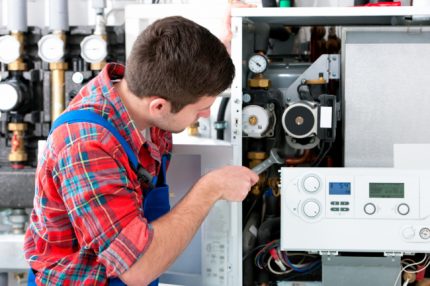 Connection of boilers by specialists