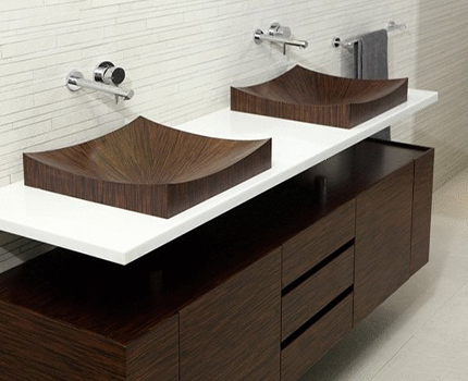 Wood washbasin sink