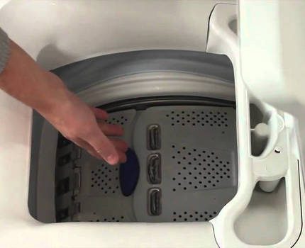 Augšupielādējama veļas mašīna
