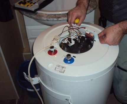 Reparação de aquecedor de água