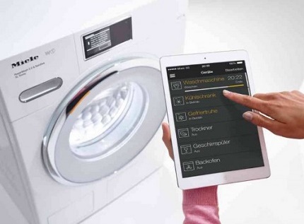 Mașini de spălat controlate Wi-Fi