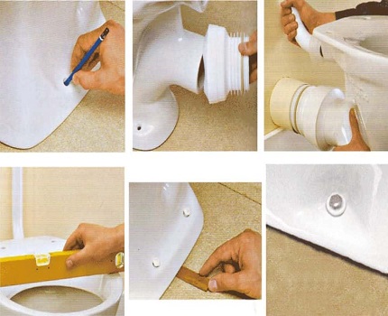 Installing a toilet with a horizontal outlet