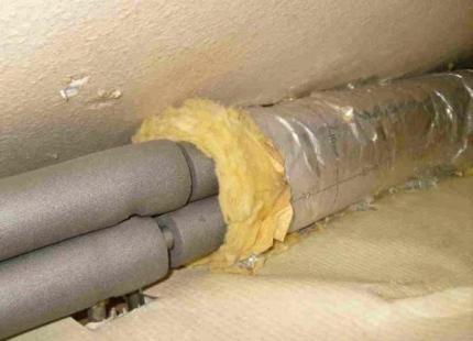 Insulation of house pipes