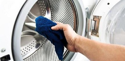 Caring for the washing machine