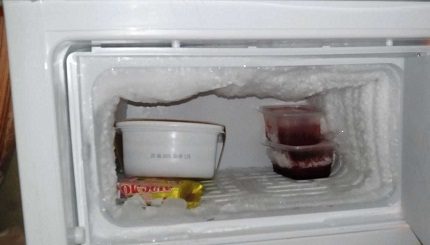 Reducción del volumen neto debido a las heladas.