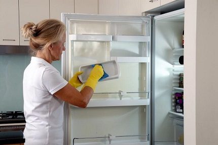 Rozmrazování a mytí ledničky