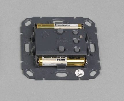 Batteriplassering i den trådløse modulen