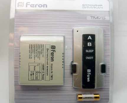 Bezdrátový přepínač Feron TM-75