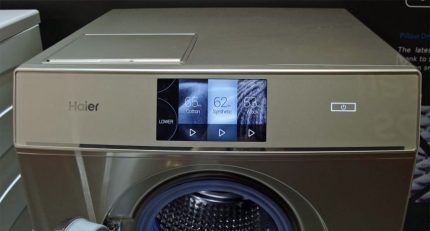 Prestationer i hanteringen av Haier tvättmaskin