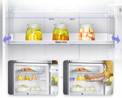 Anweisungen zum Aufstellen von Produkten in Kühlgeräten