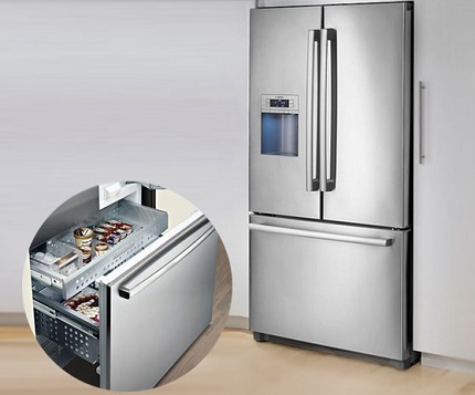 Tre-dörrar Bosch kylskåp