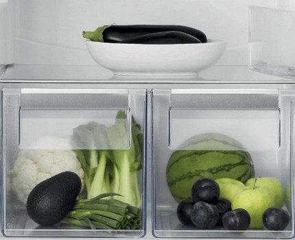 Behälter und Regale im Electrolux-Kühlschrank