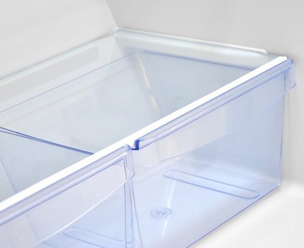 Tempered glass containers and shelves