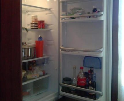 Šaldytuvas integruotas virtuvėje