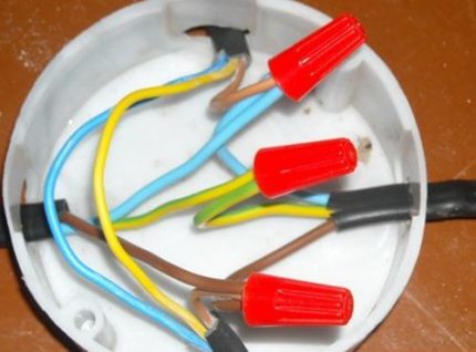 PPE caps for connecting wires