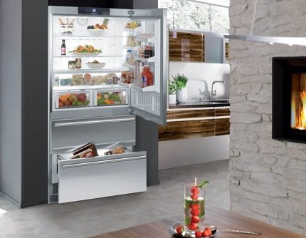 Liebher refrigerador en el interior