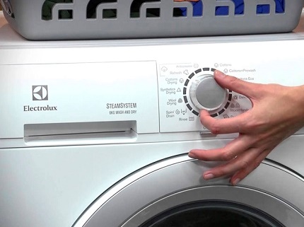 Veļas mazgājamās mašīnas Electrolux vadības bloks
