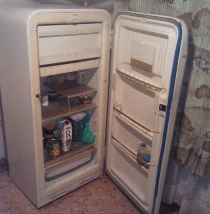Jedna z prvních úprav chladniček značky Minsk