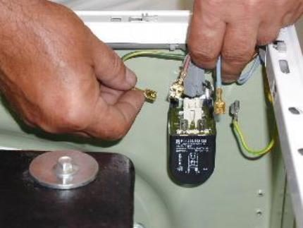 Filter interference in the washing equipment