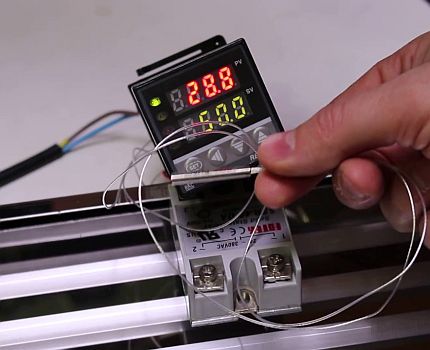 Conexión de un sensor de temperatura en un relé