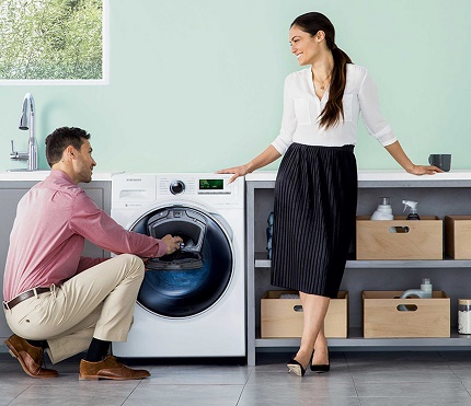Front washing machine mula sa kumpanya ng China na Samsung