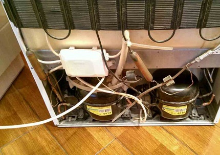 Umístění kompresoru v lednici