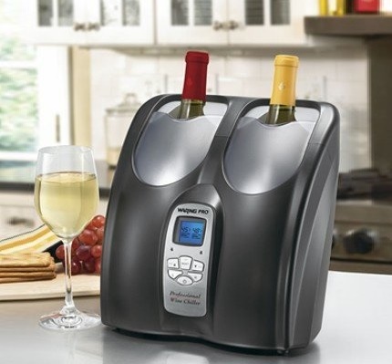 Wine cooler with electronics