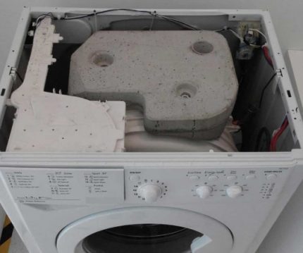 Pernos de contrapeso del tanque de la lavadora