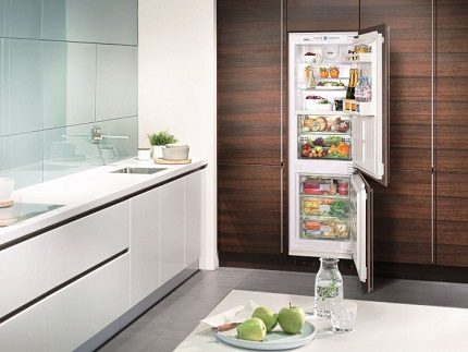 Built-in appliances in the interior