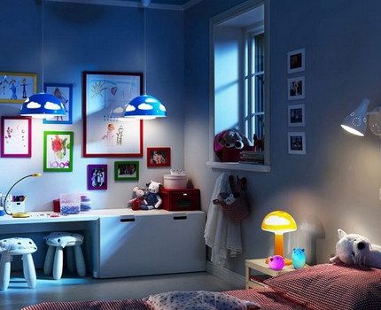 Oświetlenie halogenowe w pokoju dziecięcym