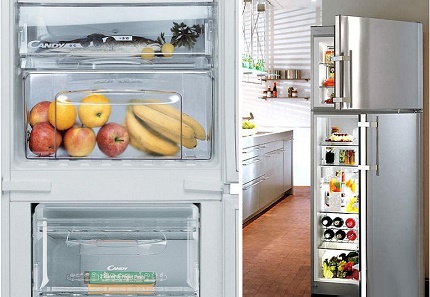 Refrigeradores ergonómicos de la marca Candy