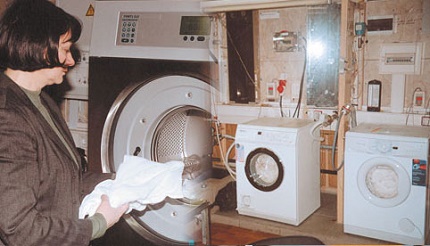 Loading laundry for testing
