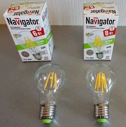 LED-lampen E27 Navigator