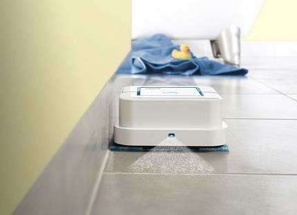 Robotic floor washer