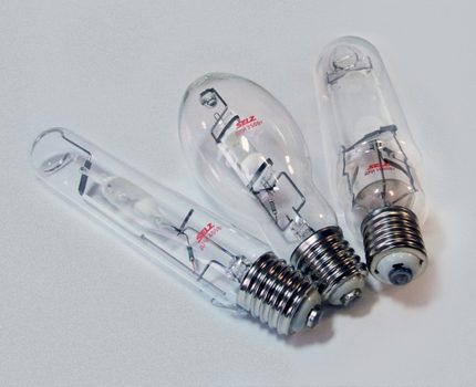 Mercury-type metal halide lamps